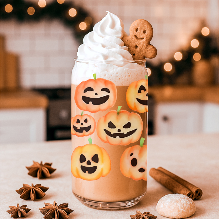 Halloween Coffee Mugs Modern 2pk | Fall & Autumn Drinkware Unique | Halloween Gift Ideas Cute and Funny
