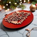  Handmade Wooden Christmas Ornaments, Farm Fresh Christmas Tree Holiday Home Decor, Unique Hanging Christmas Tree Decorations