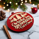  Handmade Wooden Christmas Ornaments, Farm Fresh Christmas Tree Holiday Home Decor, Unique Hanging Christmas Tree Decorations