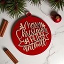  Handmade Wooden Christmas Ornaments, Farm Fresh Christmas Tree Holiday Home Decor, Unique Hanging Christmas Tree Decorations