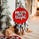  Handmade Wooden Christmas Ornaments, Farm Fresh Christmas Tree Holiday Home Decor, Unique Hanging Christmas Tree Decorations