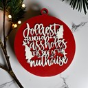  Handmade Wooden Christmas Ornaments, Farm Fresh Christmas Tree Holiday Home Decor, Unique Hanging Christmas Tree Decorations