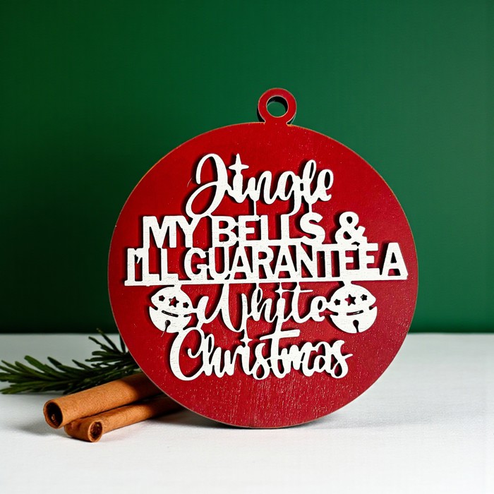 Handmade Wooden Christmas Ornaments, Farm Fresh Christmas Tree Holiday Home Decor, Unique Hanging Christmas Tree Decorations