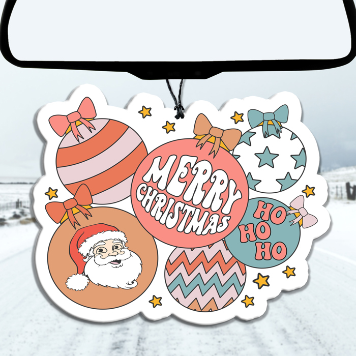 Car Air Fresheners, Hanging Christmas Freshies | Cheap Stocking Stuff Gifts | Pink Christmas | Funny Gift Ideas