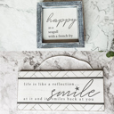 Seagull Smile Coastal Summer Home Decoration Bundle 2pk, Beach House Signs, Home Decor Deal