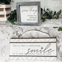 Sea Hag Smile Coastal Summer Home Decoration Bundle 2pk, Beach House Signs, Home Decor Deal