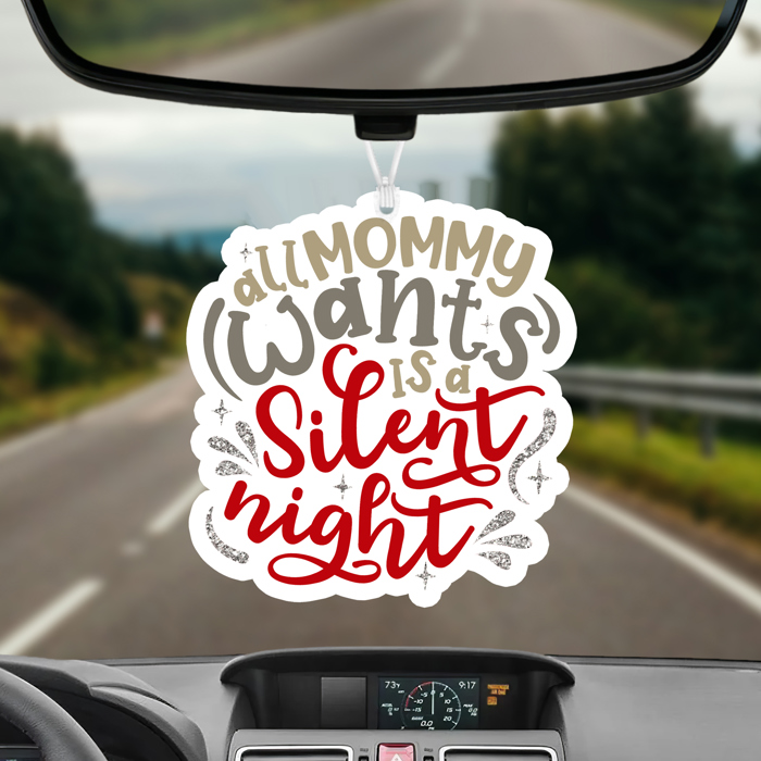 Car Air Fresheners, Hanging Christmas Freshies | Cheap Stocking Stuff Gifts | Pink Christmas | Funny Gift Ideas