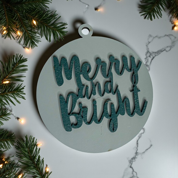 Handmade Wooden Christmas Ornaments, Farm Fresh Christmas Tree Holiday Home Decor, Unique Hanging Christmas Tree Decorations