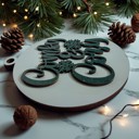  Handmade Wooden Christmas Ornaments, Farm Fresh Christmas Tree Holiday Home Decor, Unique Hanging Christmas Tree Decorations