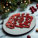  Handmade Wooden Christmas Ornaments, Farm Fresh Christmas Tree Holiday Home Decor, Unique Hanging Christmas Tree Decorations