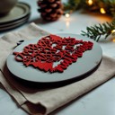  Comfy & Cozy Christmas Home Decor, Handmade Wooden Circle Tree Ornaments or Hanging Holiday Accent, Colorful Cute Christmas Decorations