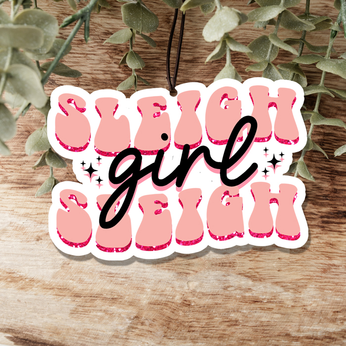 Car Air Fresheners, Hanging Christmas Freshies | Cheap Stocking Stuff Gifts | Pink Christmas | Funny Gift Ideas