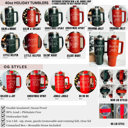  Christmas Tumbler Gifts Funny, 40oz Holiday Tumblers with Handle, Lid & Reusable Straw | Modern 40 oz Red or Green Travel Mugs | Mom Humor Gift Ideas