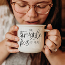  Ceramic Coffee Mugs 2pk | Funny Gift Ideas | Modern Farmhouse Drinkware | Funny Coffee Cups
