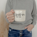  Ceramic Coffee Mugs 2pk | Funny Gift Ideas | Modern Farmhouse Drinkware | Funny Coffee Cups
