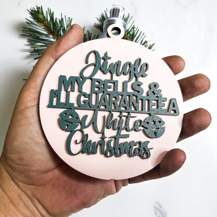 Handmade Wooden Christmas Ornaments, Farm Fresh Christmas Tree Holiday Home Decor, Unique Hanging Christmas Tree Decorations