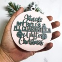  Handmade Wooden Christmas Ornaments, Farm Fresh Christmas Tree Holiday Home Decor, Unique Hanging Christmas Tree Decorations