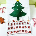  Christmas 2025 Advent Calendar, Handmade Hanging Christmas Countdown with Plush Fabric Ornament Options, Reusable Holiday Felt Advent 