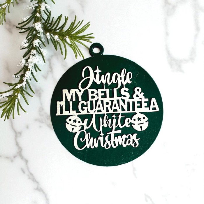Funny Christmas Gifts for Cheap, Deck the Halls and Not Your Family, Holiday Humor, Funny Christmas Ornaments Handmade, Colorful Christmas Decorations