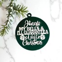  Funny Christmas Gifts for Cheap, Deck the Halls and Not Your Family, Holiday Humor, Funny Christmas Ornaments Handmade, Colorful Christmas Decorations