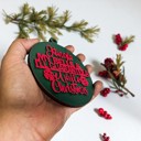  Comfy & Cozy Christmas Home Decor, Handmade Wooden Circle Tree Ornaments or Hanging Holiday Accent, Colorful Cute Christmas Decorations