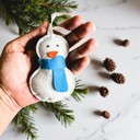  Christmas 2025 Advent Calendar, Handmade Hanging Christmas Countdown with Plush Fabric Ornament Options, Reusable Holiday Felt Advent 