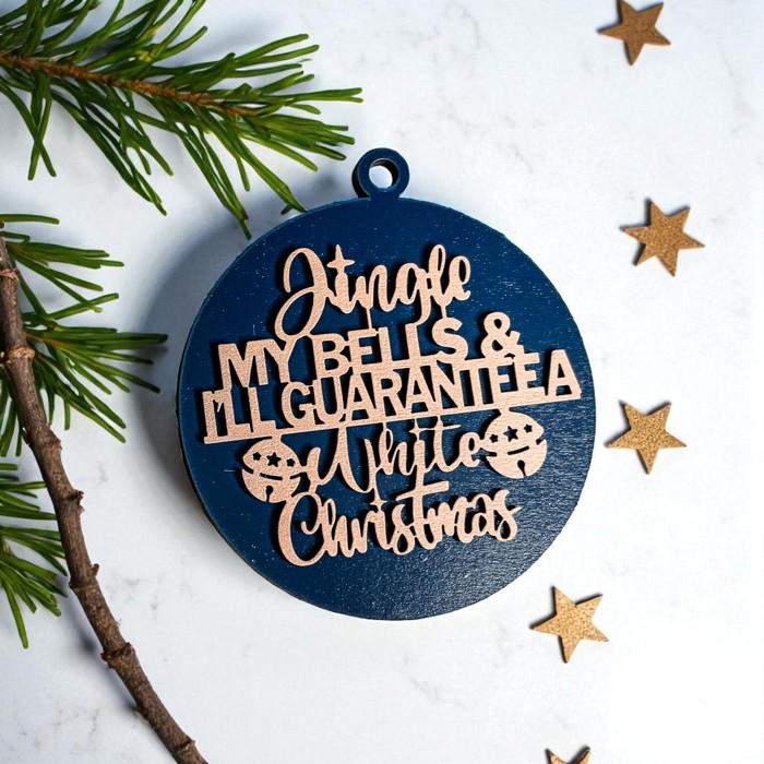 Handmade Wooden Christmas Ornaments, Farm Fresh Christmas Tree Holiday Home Decor, Unique Hanging Christmas Tree Decorations