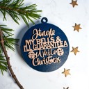  Handmade Wooden Christmas Ornaments, Farm Fresh Christmas Tree Holiday Home Decor, Unique Hanging Christmas Tree Decorations