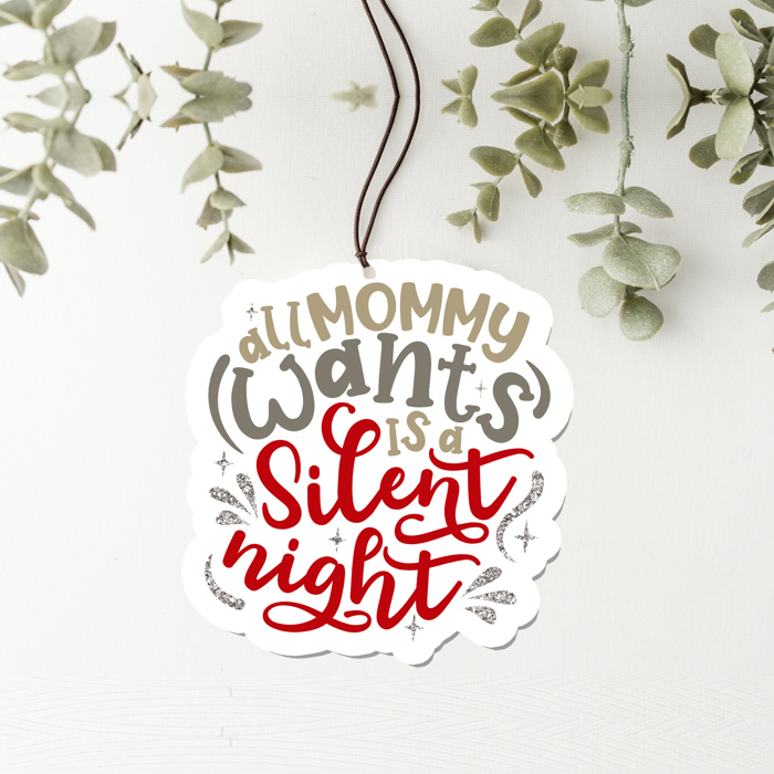 Car Air Fresheners, Hanging Christmas Freshies | Cheap Stocking Stuff Gifts | Pink Christmas | Funny Gift Ideas