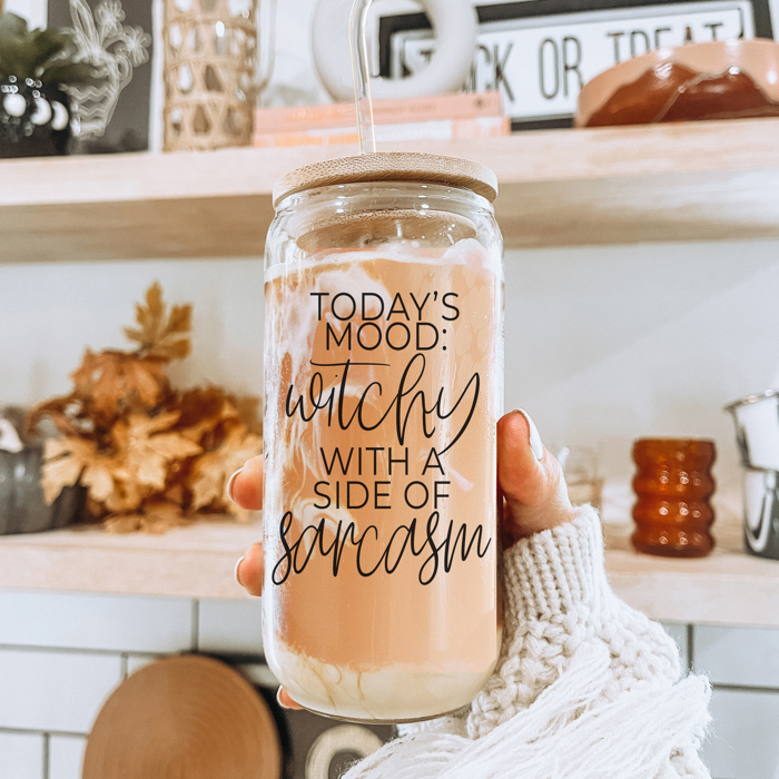 Halloween Coffee Mugs Modern 2pk | Fall & Autumn Drinkware Unique | Halloween Gift Ideas Cute and Funny