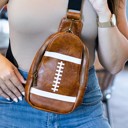  Football PU Mini Crossbody Bag