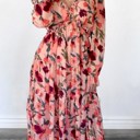  Wild Lotus Ruffle Tiered Maxi Dress