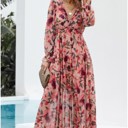  Wild Lotus Ruffle Tiered Maxi Dress