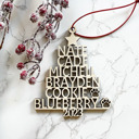  Custom Names Tree Ornament