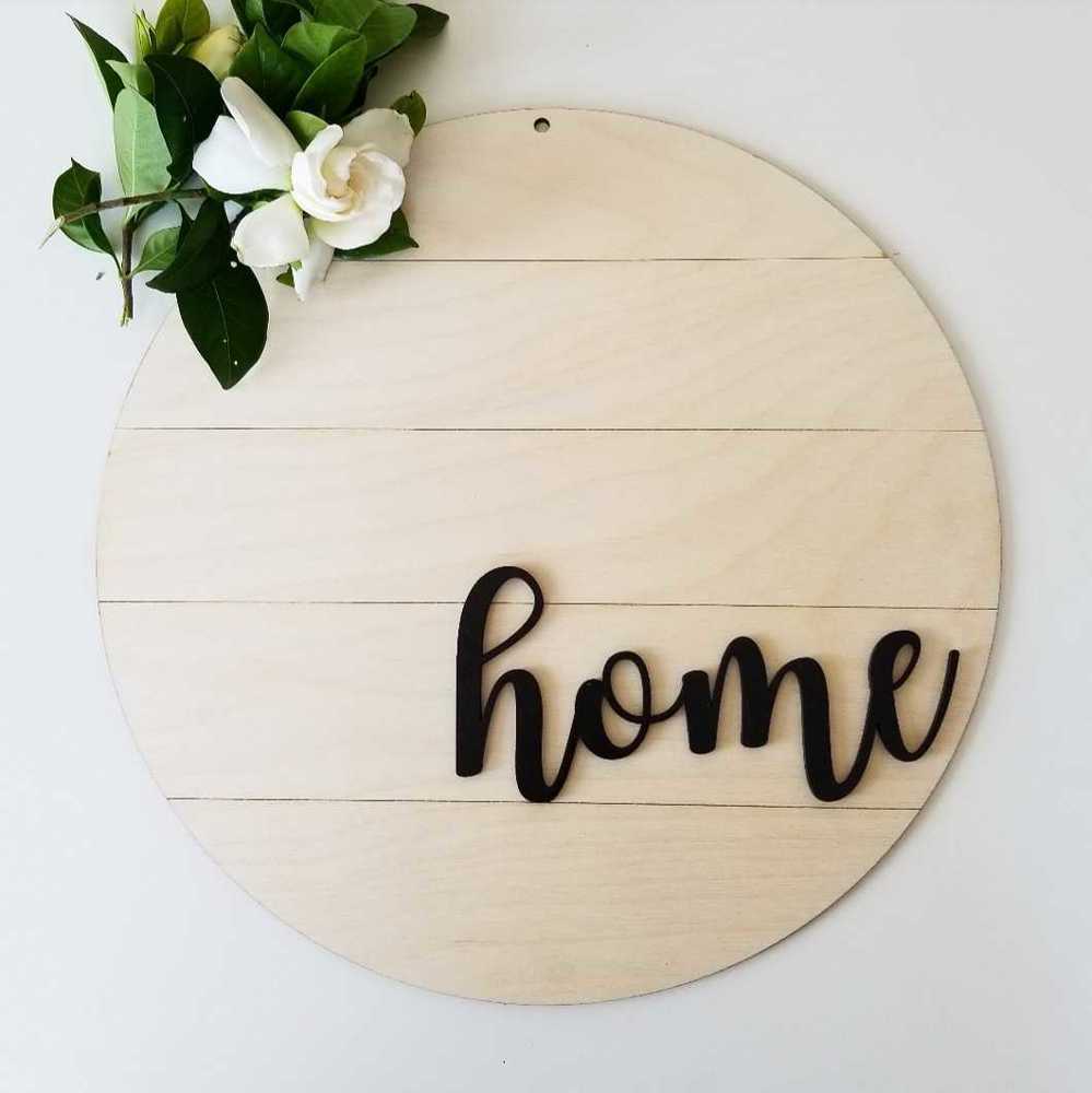 Shiplap Round Signs