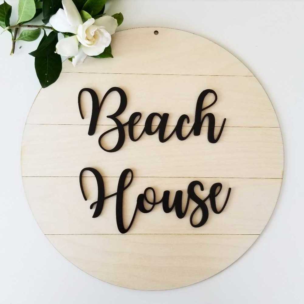 Shiplap Round Signs