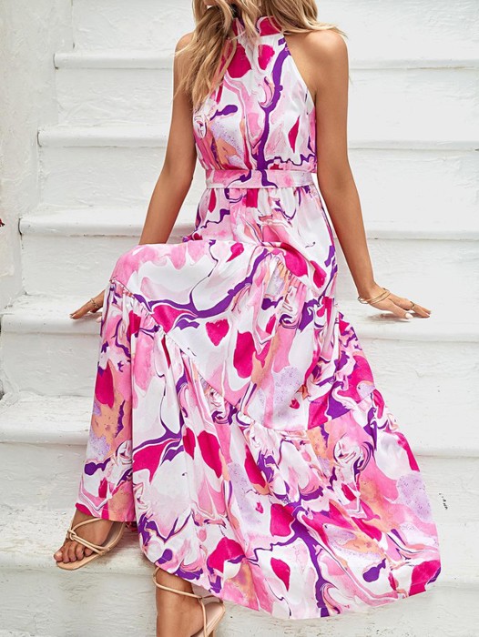 Halter maxi dress