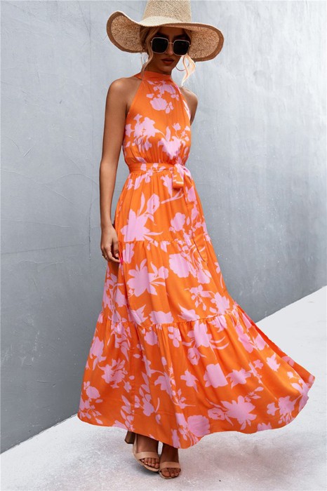 Halter maxi dress