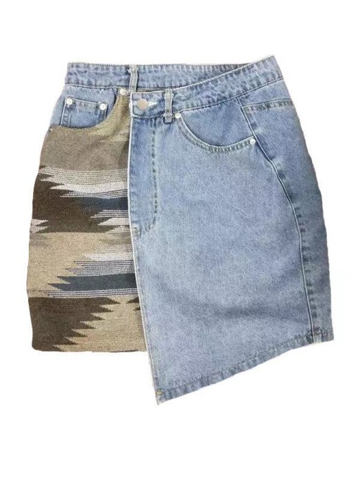 Miss Sparkling Denim Skirt