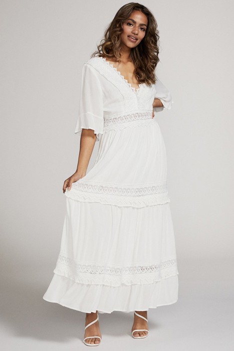 Lace Detailed Maxi Dress