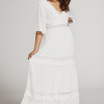 Lace Detailed Maxi Dress
