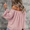 Small Pink Off shoulder dotted top 