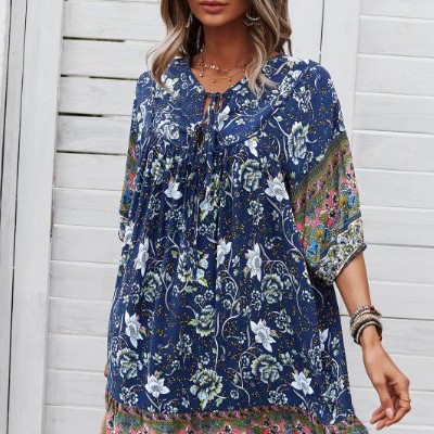 Floral babydoll shift dress