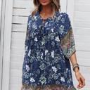  Floral babydoll shift dress