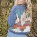 Small Rust Denim Western Jacket