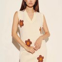  Flower sweater dress