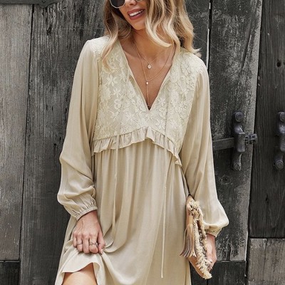 Long sleeve peasant dress