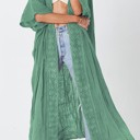 Green Miss Sparkling Lace duster