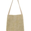 Yellow Miss Sparkling Woven Tote Shoulder Bag