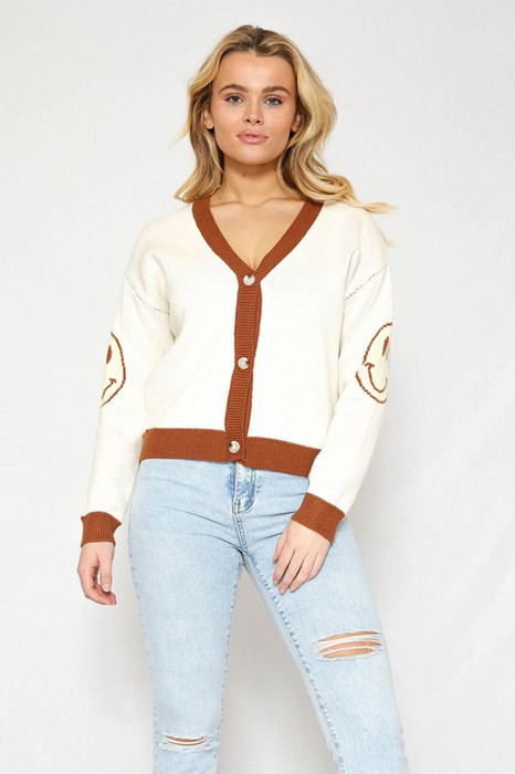 Smiley Face Cardigan